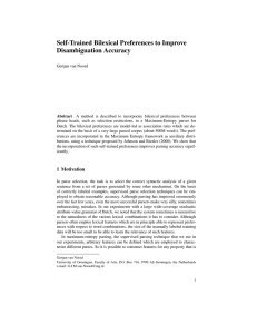 Self-Trained Bilexical Preferences to Improve Disambiguation