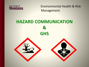 Hazard Communication & GHS