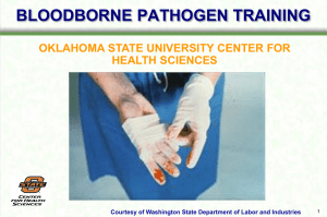 Bloodborne Pathogens Training - Oklahoma State University Center