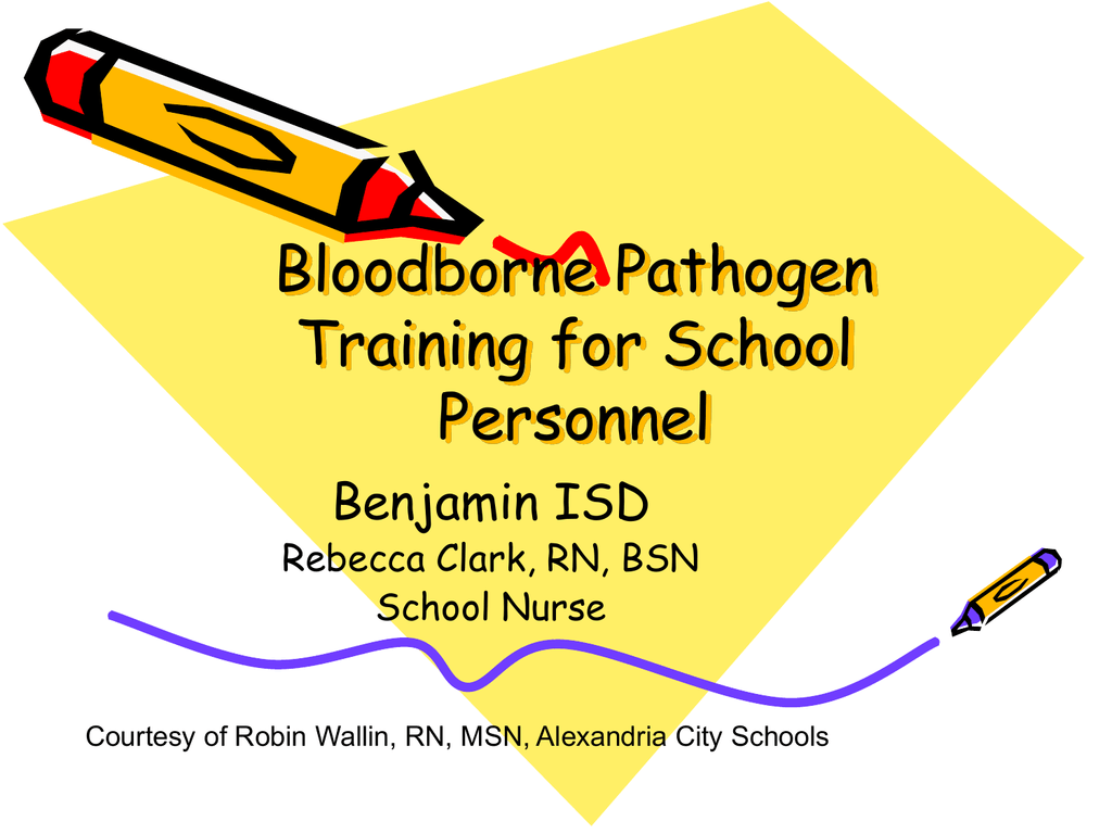 blood pathogen training