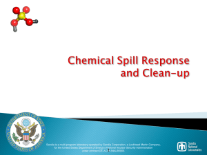 Chemical Spill Response and Clean-up - CSP