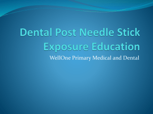 Dental Post Needle Stick Exposure Education