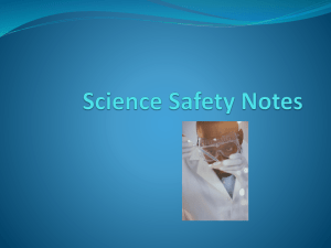 Science Safety Notes