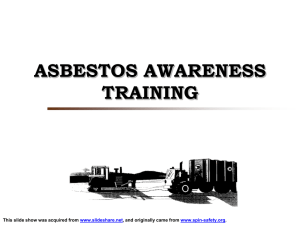 Asbestos Awareness Training - Desert Utility & Paving, LLC