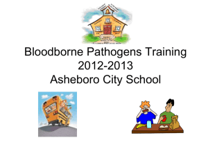 Bloodborne Pathogens - Asheboro City Schools