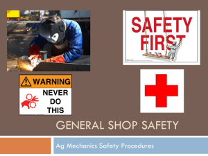 General Shop Safety - Fairlawn Local Schools
