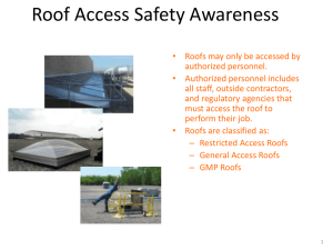 Roof Access Safety Awareness Module