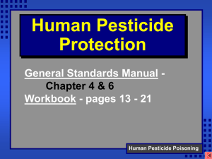 Human Pesticide Poisoning