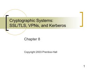 Chapter 8 - Cryptographic Systems
