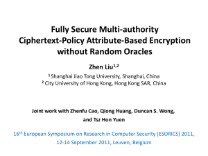 Fully Secure Multi-Authority Ciphertext-Policy Attribute-Based