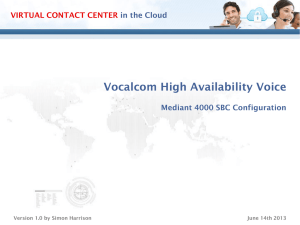 Vocalcom Technical Voice Architecture
