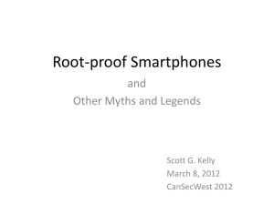 Root-proof Smartphones