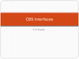 CBS Interfaces - ICAI | Online Web TV