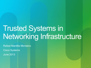 Slides - Trusted Infrastructure Workshop