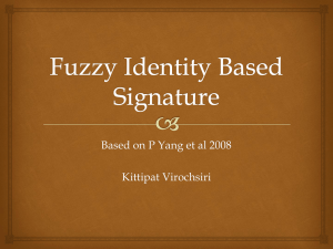 Fuzzy Identity Based Signature