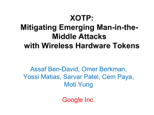 XOTP: Mitigating Emerging Man-in-the