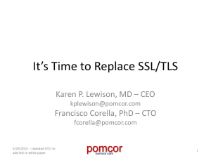 Presentation on replacing TLS at the University of Utah