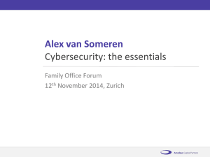 Alex van Someren - The Family Office Forum