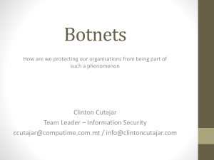 Botnets - Information Security Group