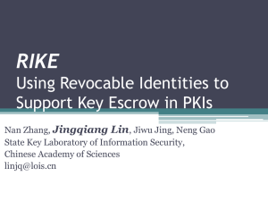 RIKE: Using Revocable Identities to Support Key Escrow in PKIs