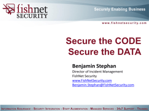 Secure the Coding - ISACA Denver Chapter