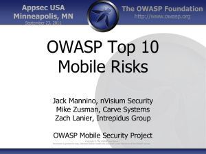 PPTX - OWASP AppSec USA 2011