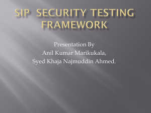 SIP Security Testing Framework