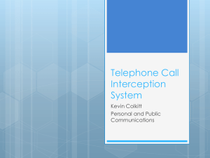 Telephone Call Interception System