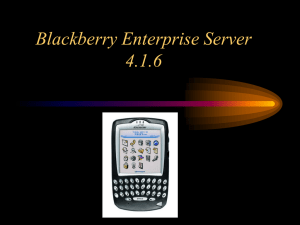 Blackberry manager