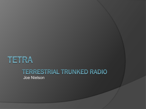 TETRA Terrestrial trunked radio - University of Wisconsin