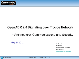 OpenADR 2.0 Signaling over Tropos Network