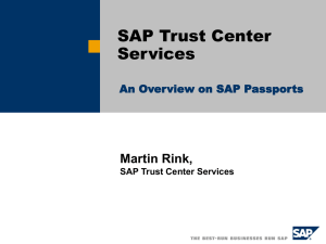 SAP Trust Center Service