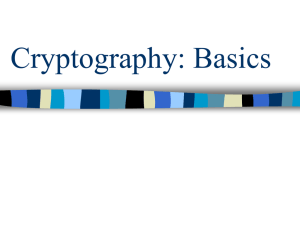 Basic Cryptography 1
