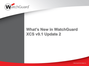 WatchGuard XCS Outlook Add-In