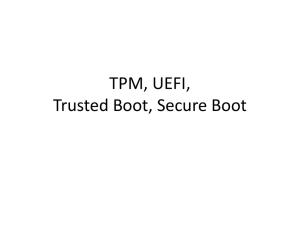 UEFI and Secure Booting