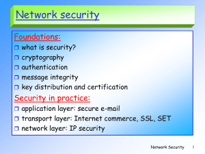 Network security - Massey University