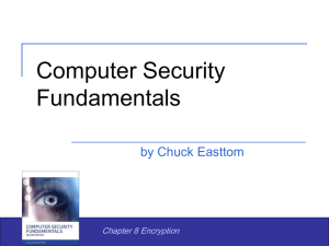 Chapter 8 Encryption