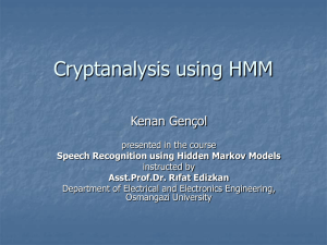 Hidden Markov Model Cryptanalysis - Home