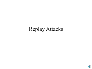 Replay Attacks - Columbus State University