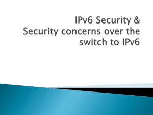 IPv6Security - Personal.kent.edu
