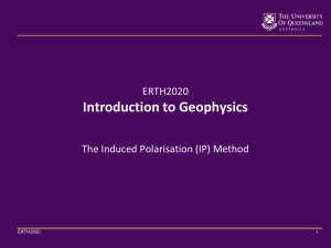 2-ERTH2020_(Induced Polarisation) - Exploration Geophysics at the