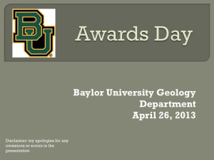 Awards Day - Baylor University