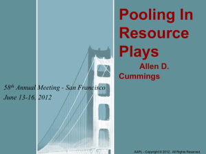 Pooling in Resource Plays
