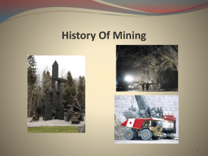 History Of Mining - Explore for More