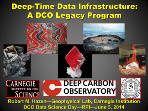 A DCO Data Legacy? - Deep Carbon Observatory