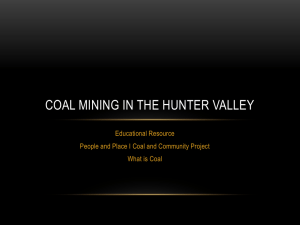 Coal mining in the Hunter Valley