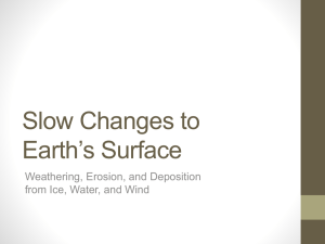 Slow Changes in the Earth`s Surface Power Point