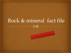 Rock fact file