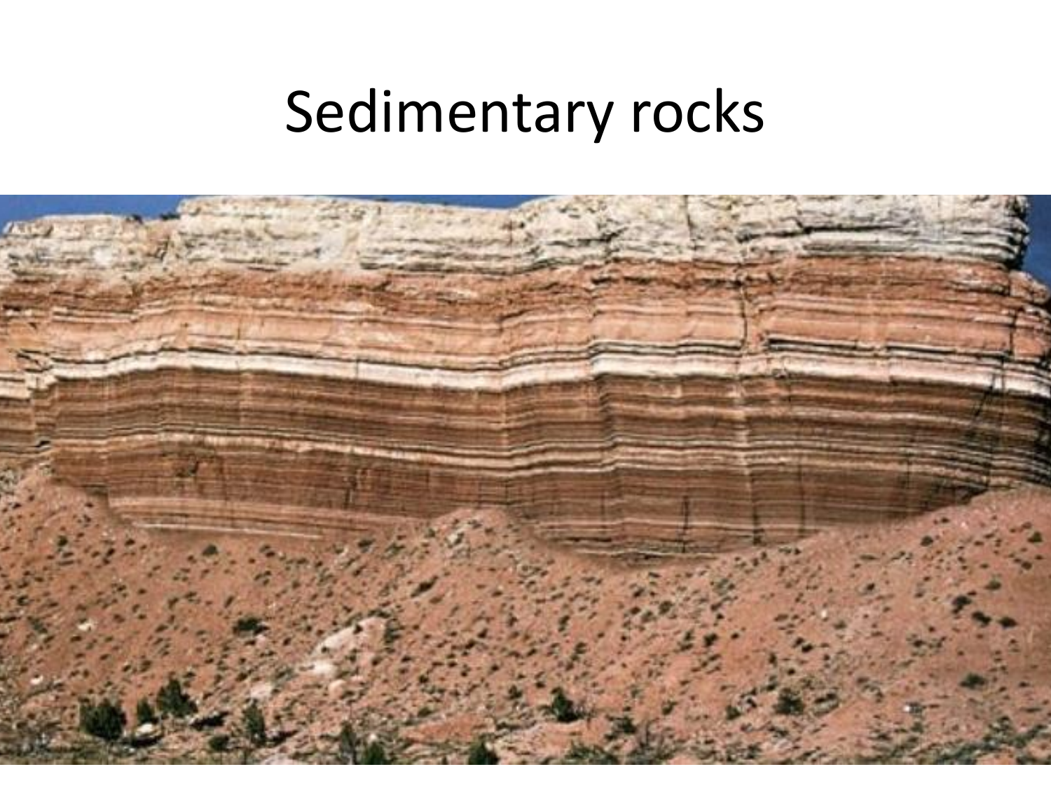 What Does The Word Sedimentary Rock Mean