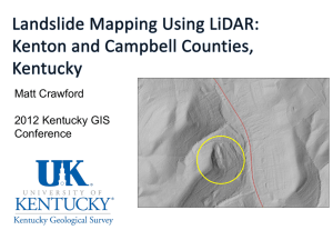 Using LiDAR to Map Landslides in Kenton and
